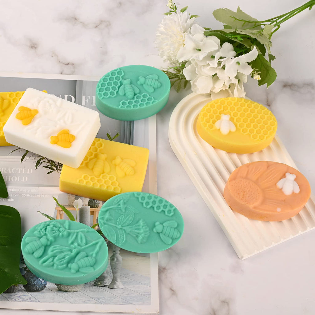 Sakolla 2 Pack Insect Silicone Soap Molds, 6-Cavity Dragonfly Butterfly Ladybug Shape Silicone Molds for Soap Making, DIY Baking Mold for Lotion Bars, Chocolate, Candy, Muffin, Biscuit, Cookie Pans