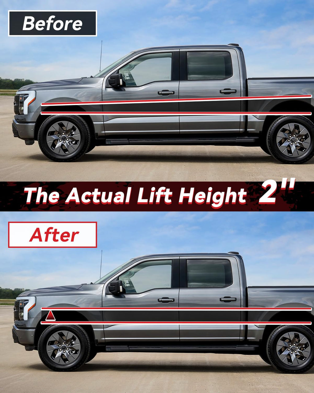 PROEZE 1.5" Front Leveling Lift Kits for 2004-2024 F150 2003-2018 Expedition 2005-2008 Mark LT, 1.5'' Forged Front Strut Spacers Lift Kits