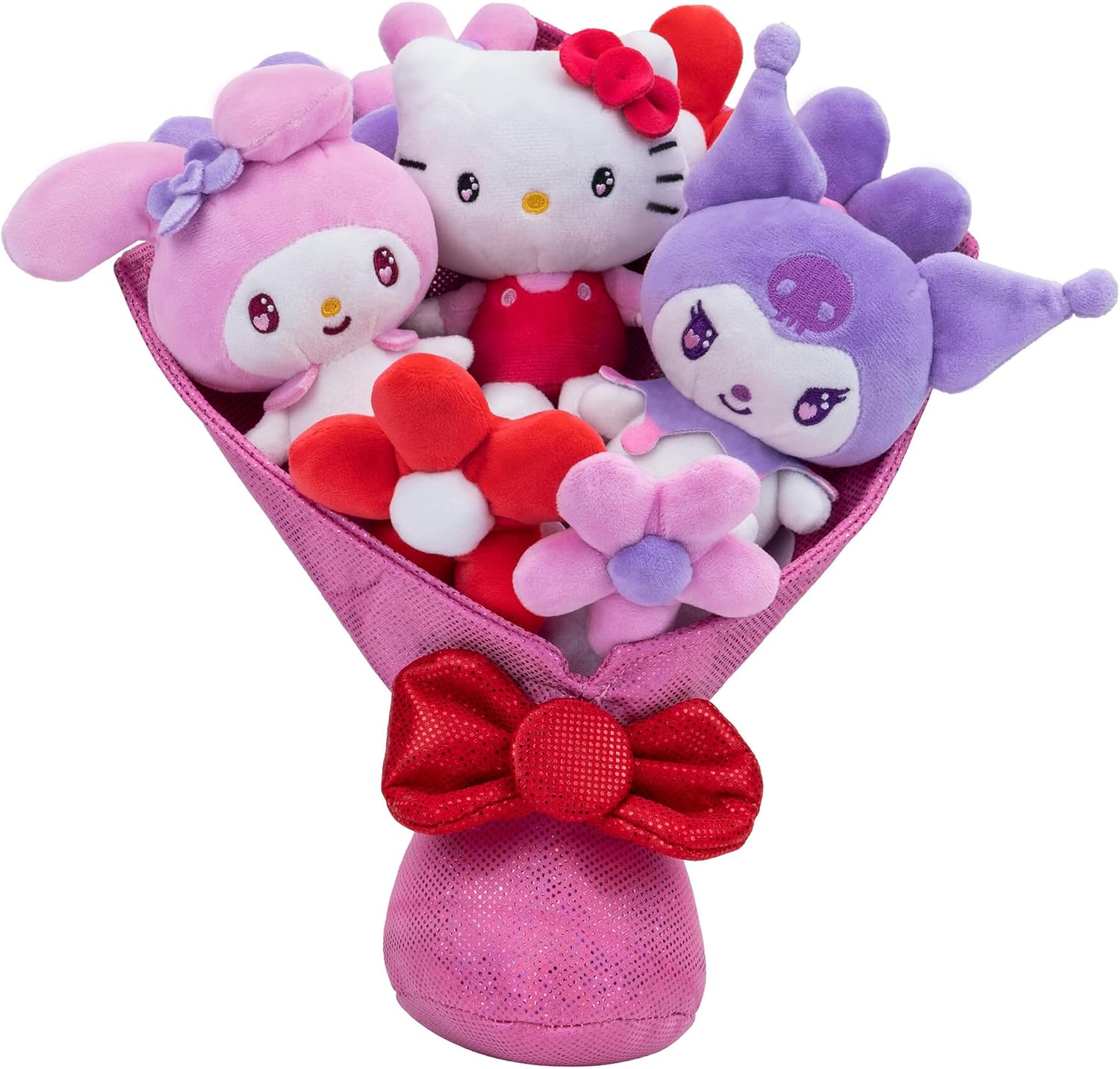 Jazwares Hello Kitty and Friends - 12-inch Plush Bouquet - 9 Plush Included - Officially Licensed Sanrio Product from