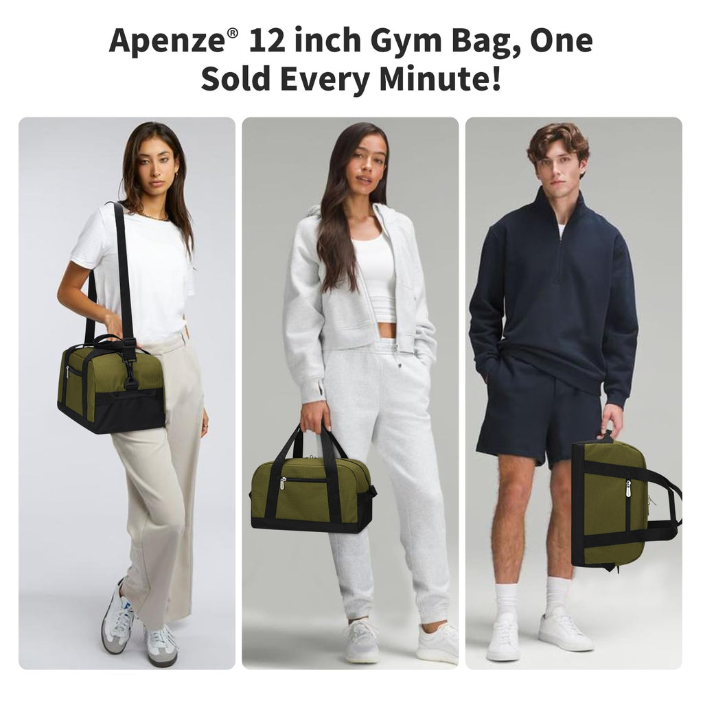 Apenze Small Gym Bag Carry On Bag - 12 in Mini Duffle Bag Lightweight for Overnight Travel(Camouflage)