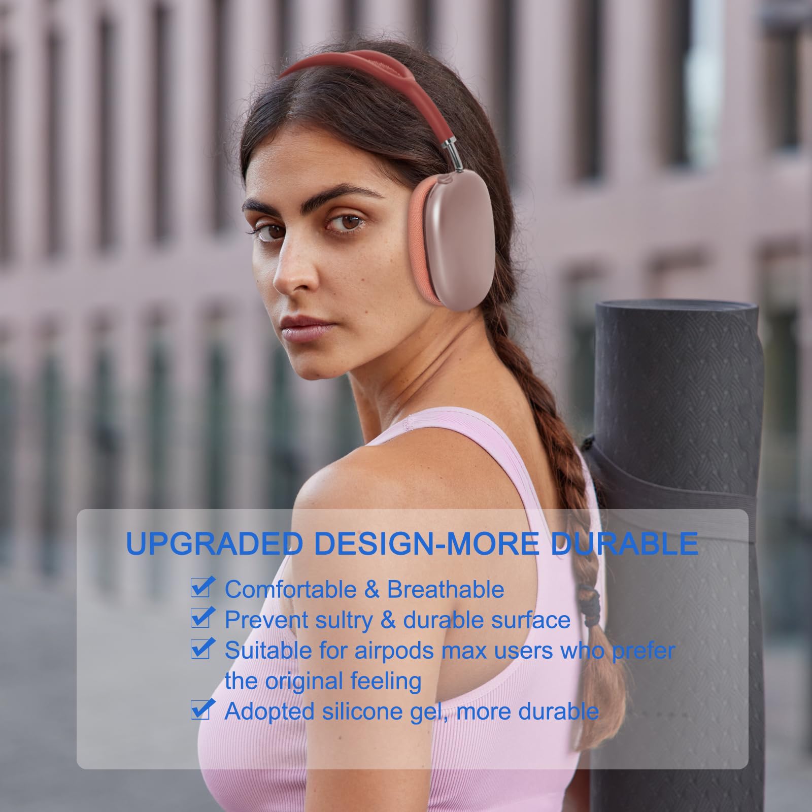 Ear Cushions for AirPods Max - Mesh Fabric Ear Cups Cover Replacement - Upgraded Cushion for Apple Air Pods Max Headphones (Green)