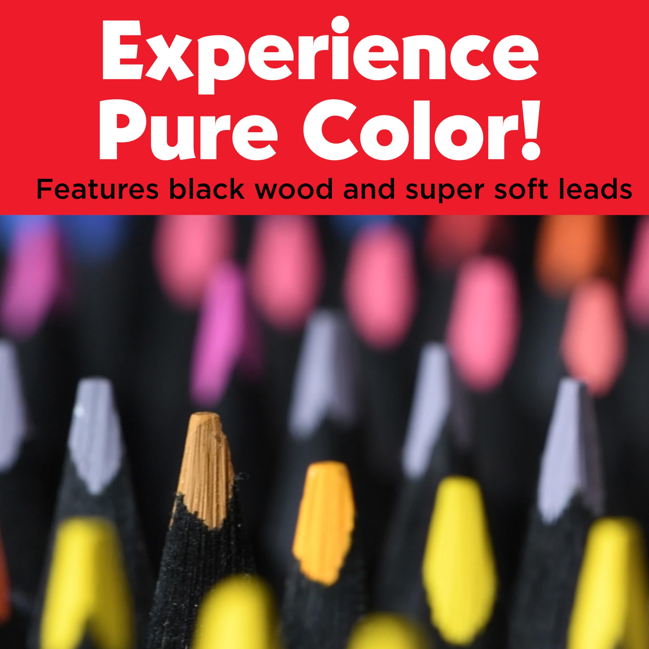 Faber-Castell Black Edition Colored Pencils| Great Back to School Art Supplies | Classic (12 Count)