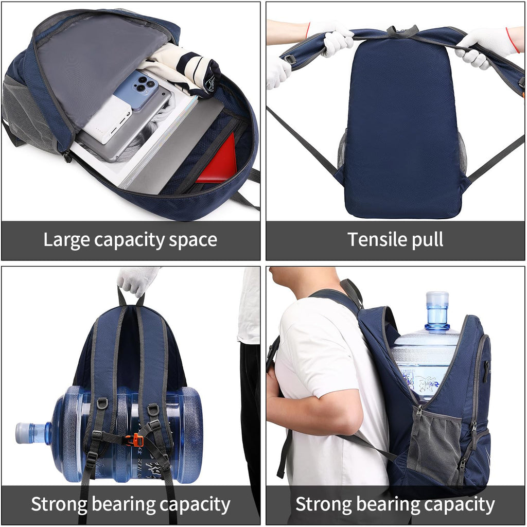 FENGDONG 35L Lightweight Foldable Waterproof Packable Travel Small Hiking Backpack Daypack for men women