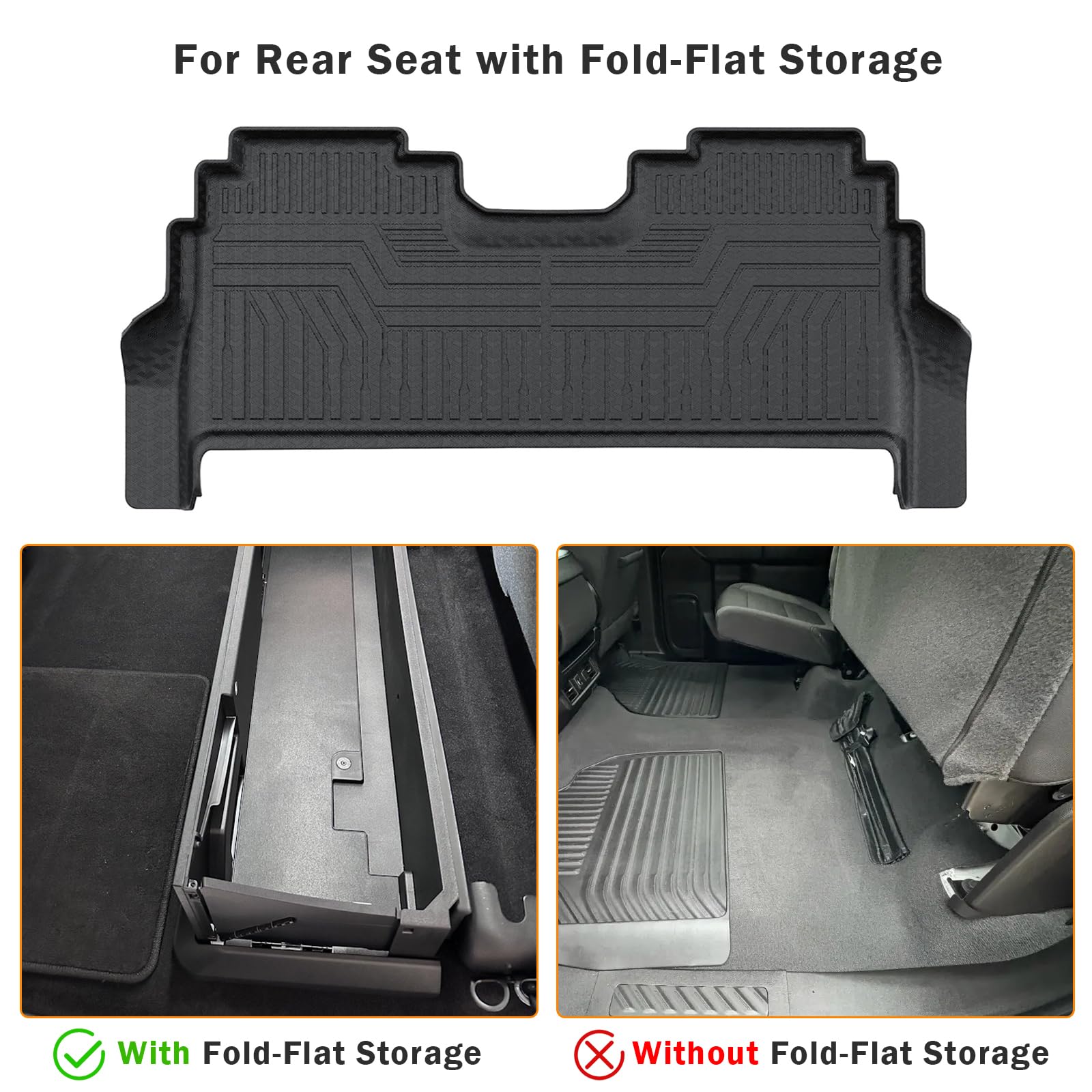 KUST Floor Mats & Trunk Cargo Mat for Toyota RAV4 2019-2025, All Weather Rear Trunk Cargo Liner for RAV4 Accessories TPE Rubber Raised Edge 4PCS