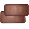 2 Pack Large Multifunctional Tray Mat Washable Indoor or Outdoor Tray Mat for Shoes Boots Plants Pots Paint Tins Pet Bowls Car Storage, 30 x 15 x 1.2 Inches