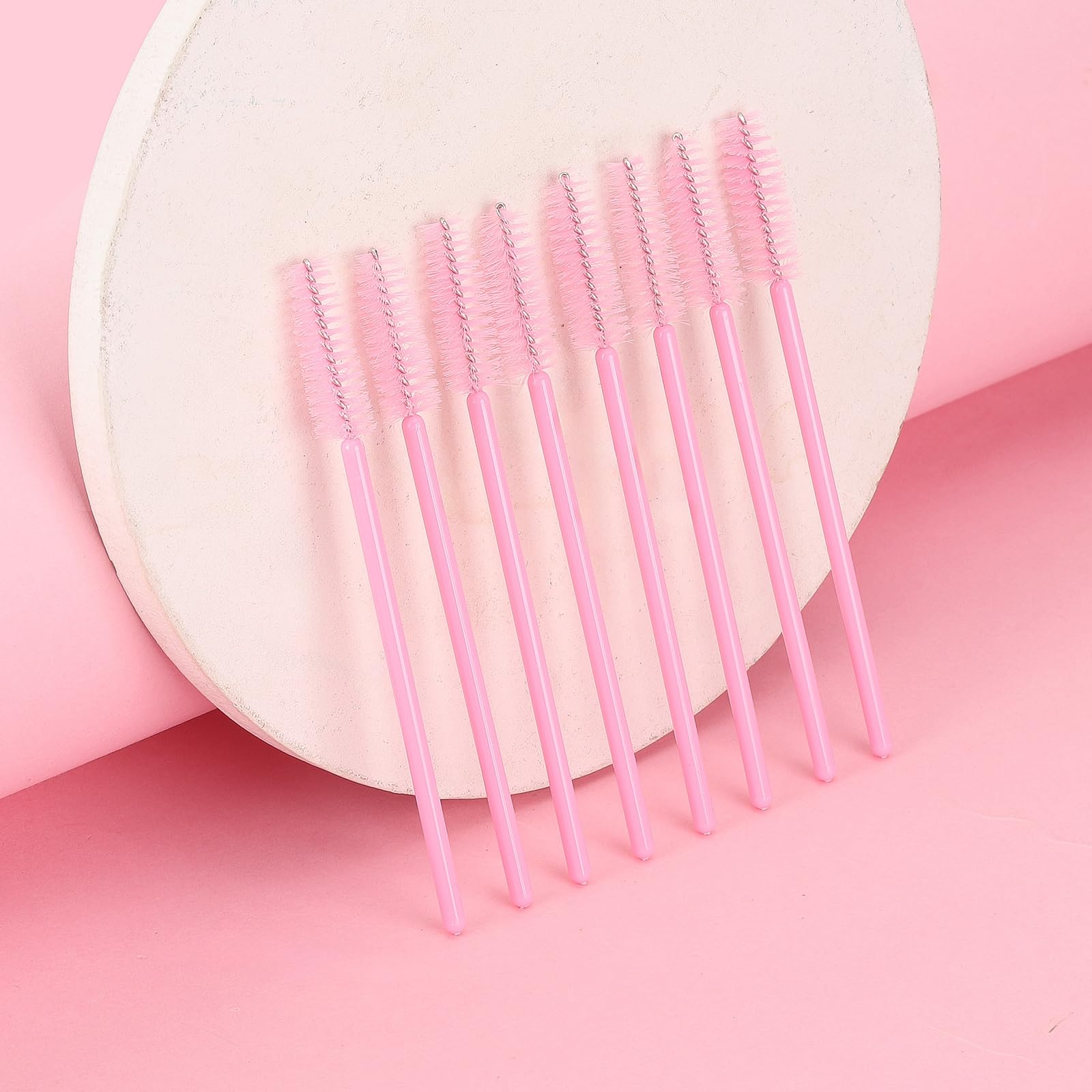 Tbestmax 500 Disposable Mascara Wands Eyelash Brush Spoolies for Eyebrow Eye Lash Extension, Makeup Brushes Applicators Kits - 5 Colors