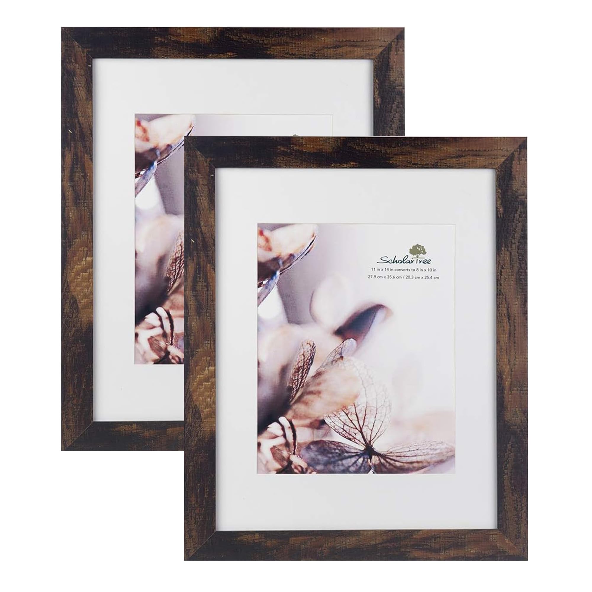 5x7 Picture Frame Gold, Display 5x7 without Mat or 4x6 with Mat, Wall Gallery Photo Frames