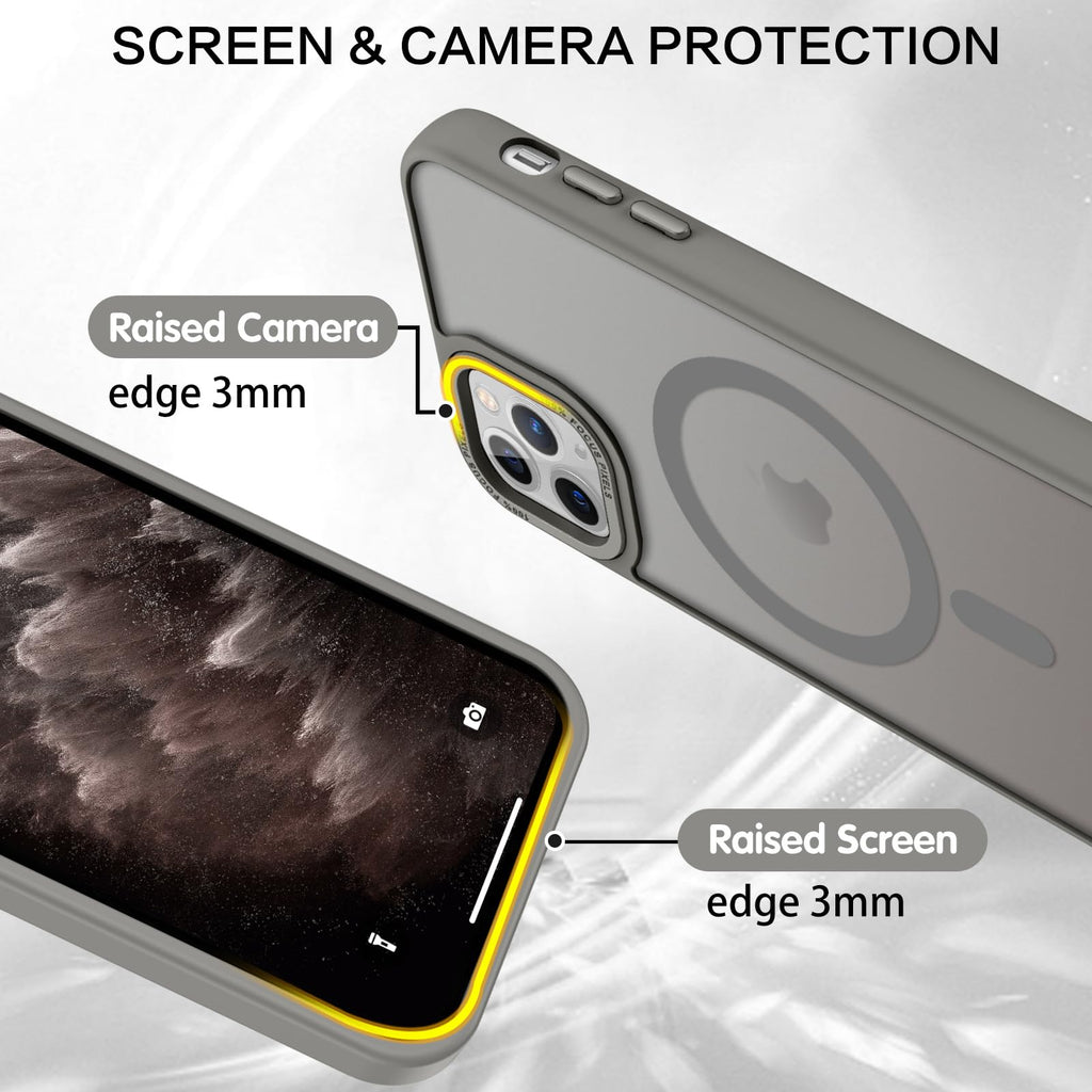 BENTOBEN for iPhone 11 Pro Case 2019 [Compatible with Magsafe] Translucent Matte Magnetic Phone Case iPhone 11 Pro 5.8" Slim Thin Shockproof Bumper Women Men Protective Cases Cover, Black