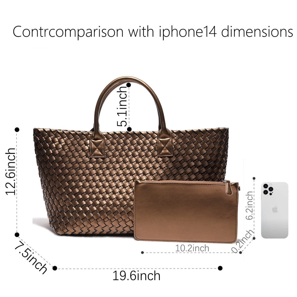 Woven Bag Shopper Bag Travel Handbags and Purses Women Tote Bag Large Capacity Shoulder Fashion Bags