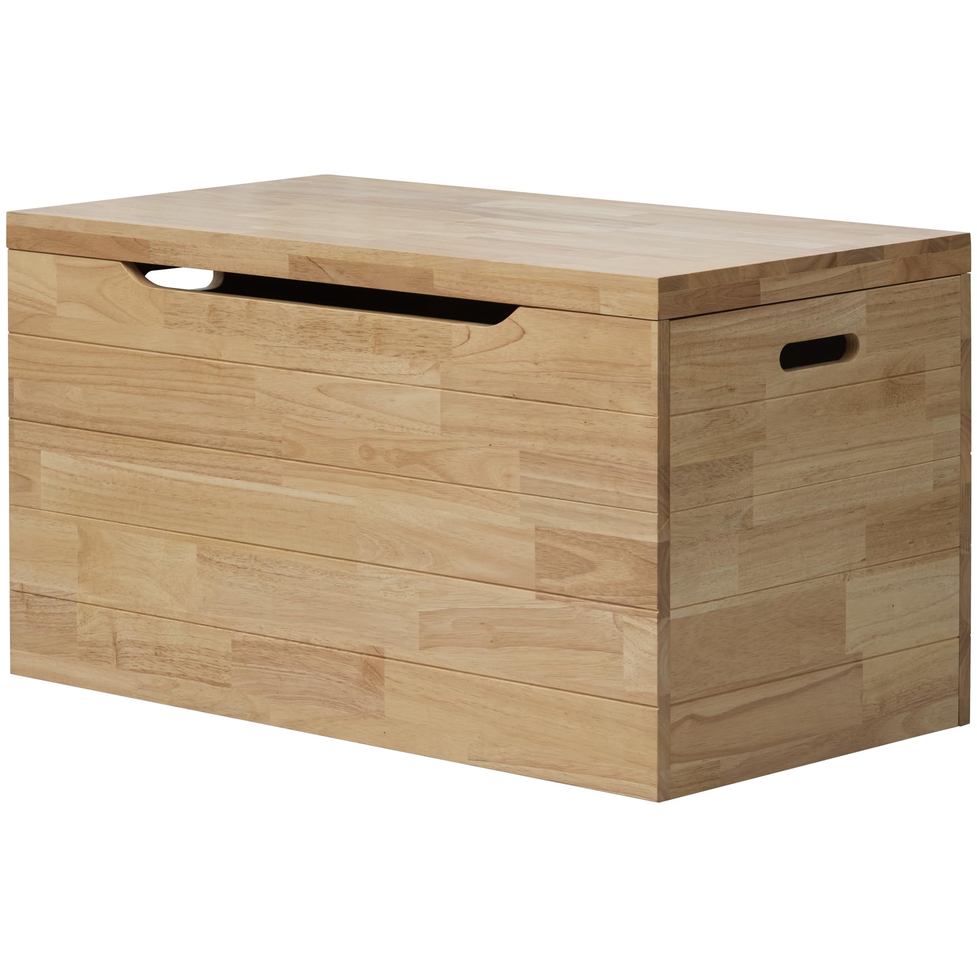 eHemco Heavy-duty Water Hyacinth Wicker Storage Trunk with Metal Frame, 30 by 17.5 by 17.5 Inches, Brown Wash