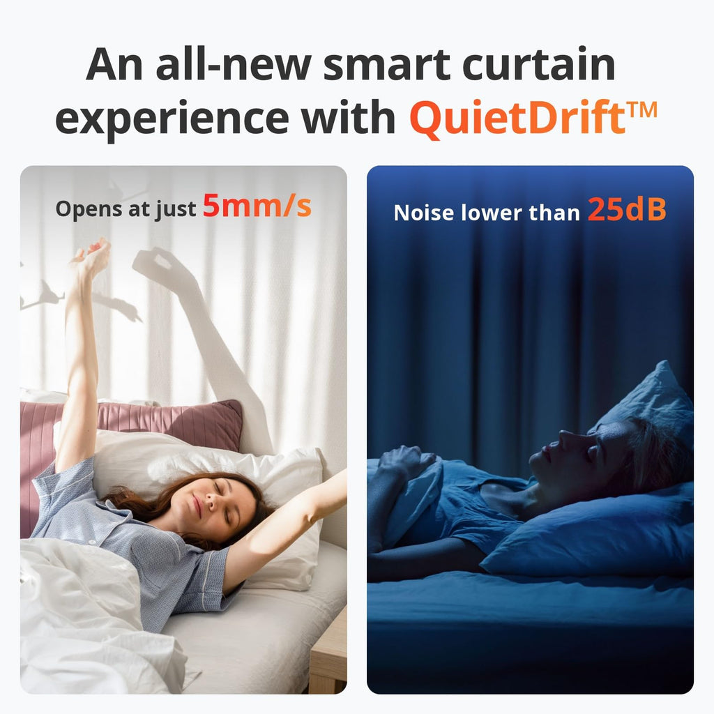 SwitchBot Smart Automatic Curtain Opener 2 Packs with Hub3 - Bluetooth Remote Control with App/Timer, High-Performance Motor, Unlimited Power, Add Hub to Compatible with Alexa, Google Home, HomeKit
