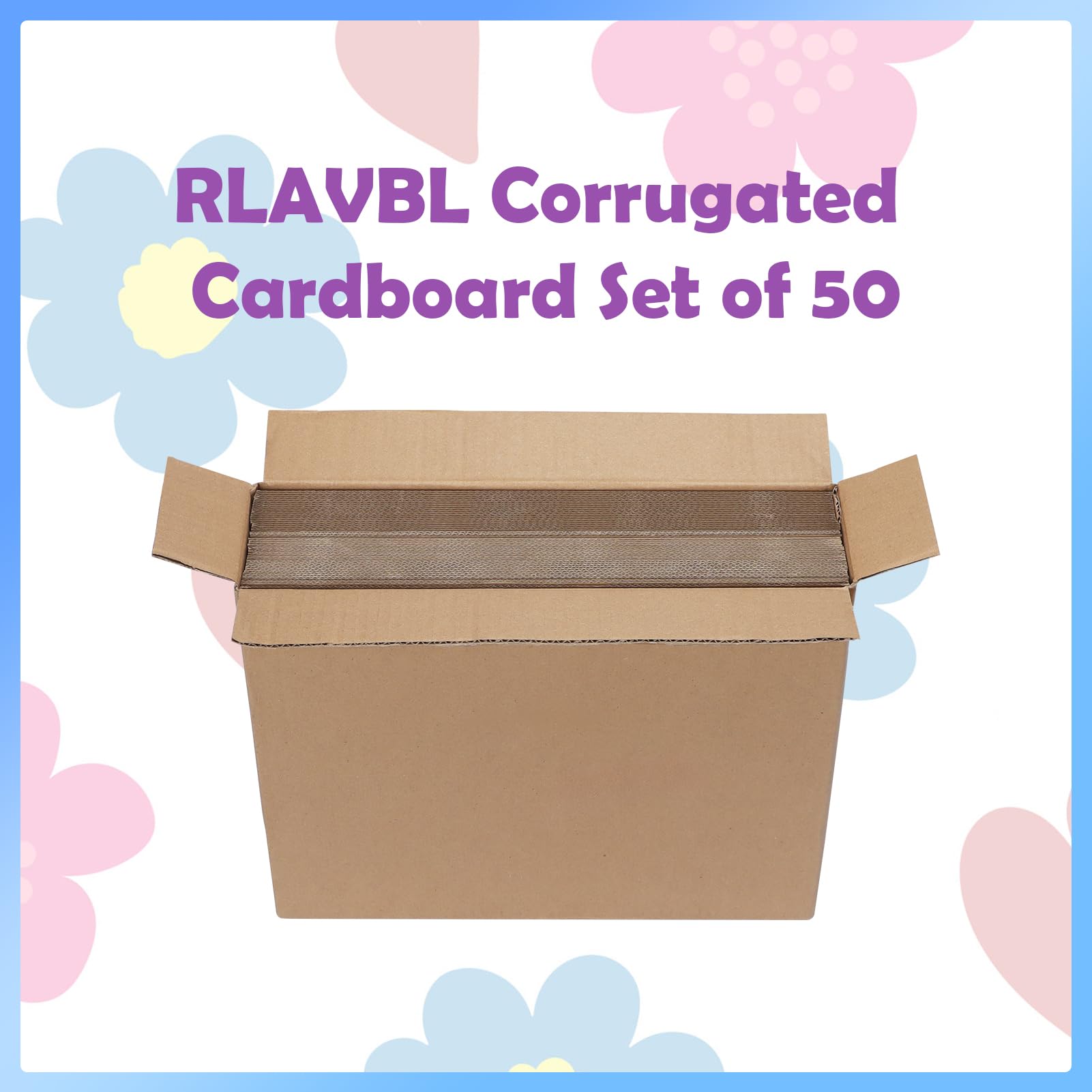 RLAVBL 200 Pack 3.5x4.5 White Corrugated Cardboard Sheets, Flat Cardboard Inserts for Shipping, Mailing, Packing, DIY Crafts