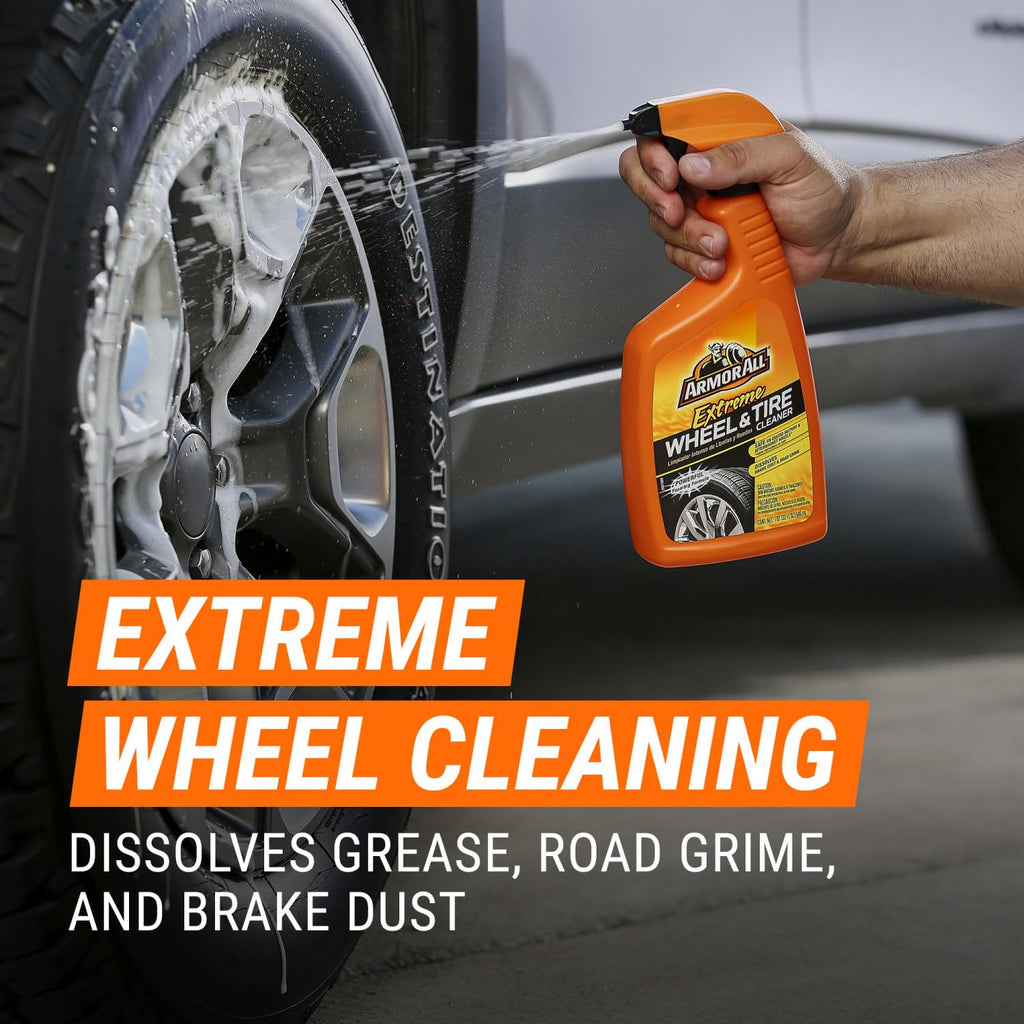 Armor All Extreme Tire Shine Spray , Tire Cleaner and Shine, 22 Fl Oz Each, 6 Pack