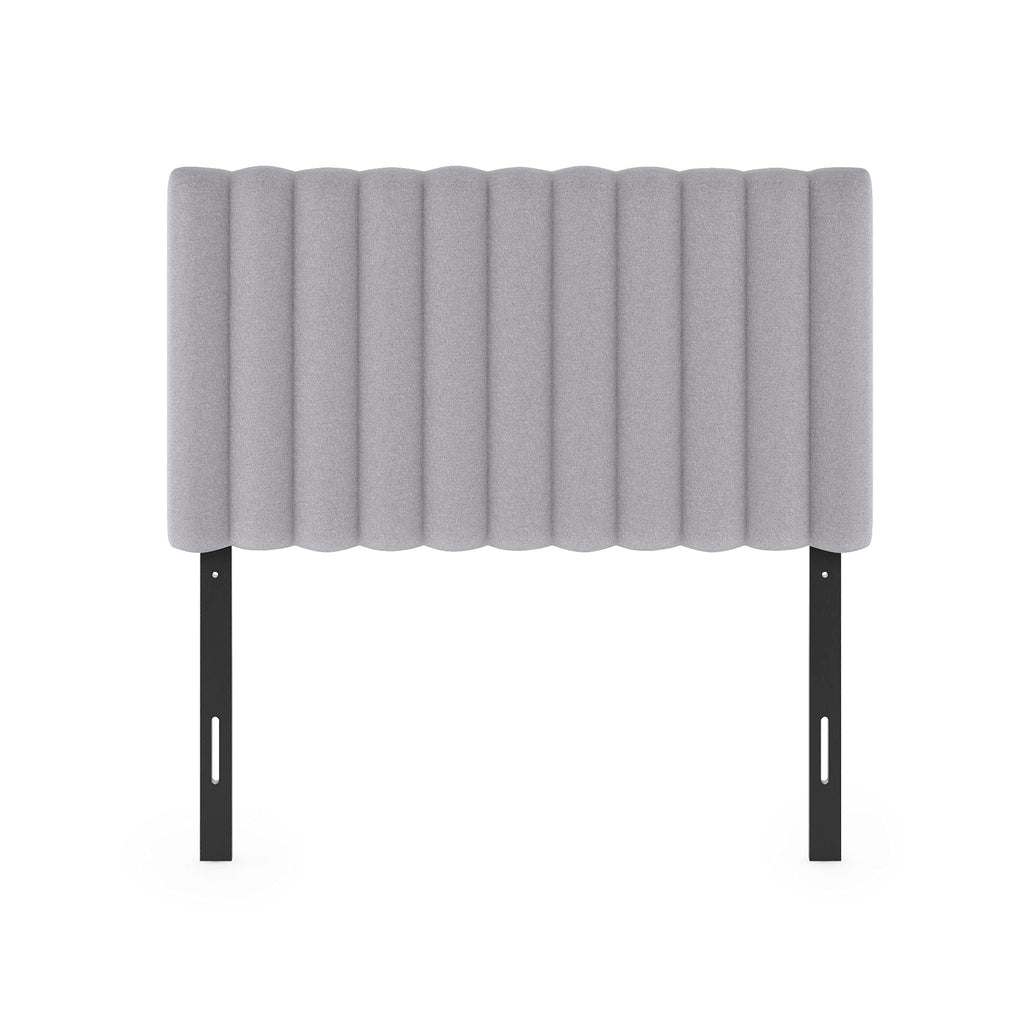 FURINNO Roanne Tufted Headboard, Twin, Black