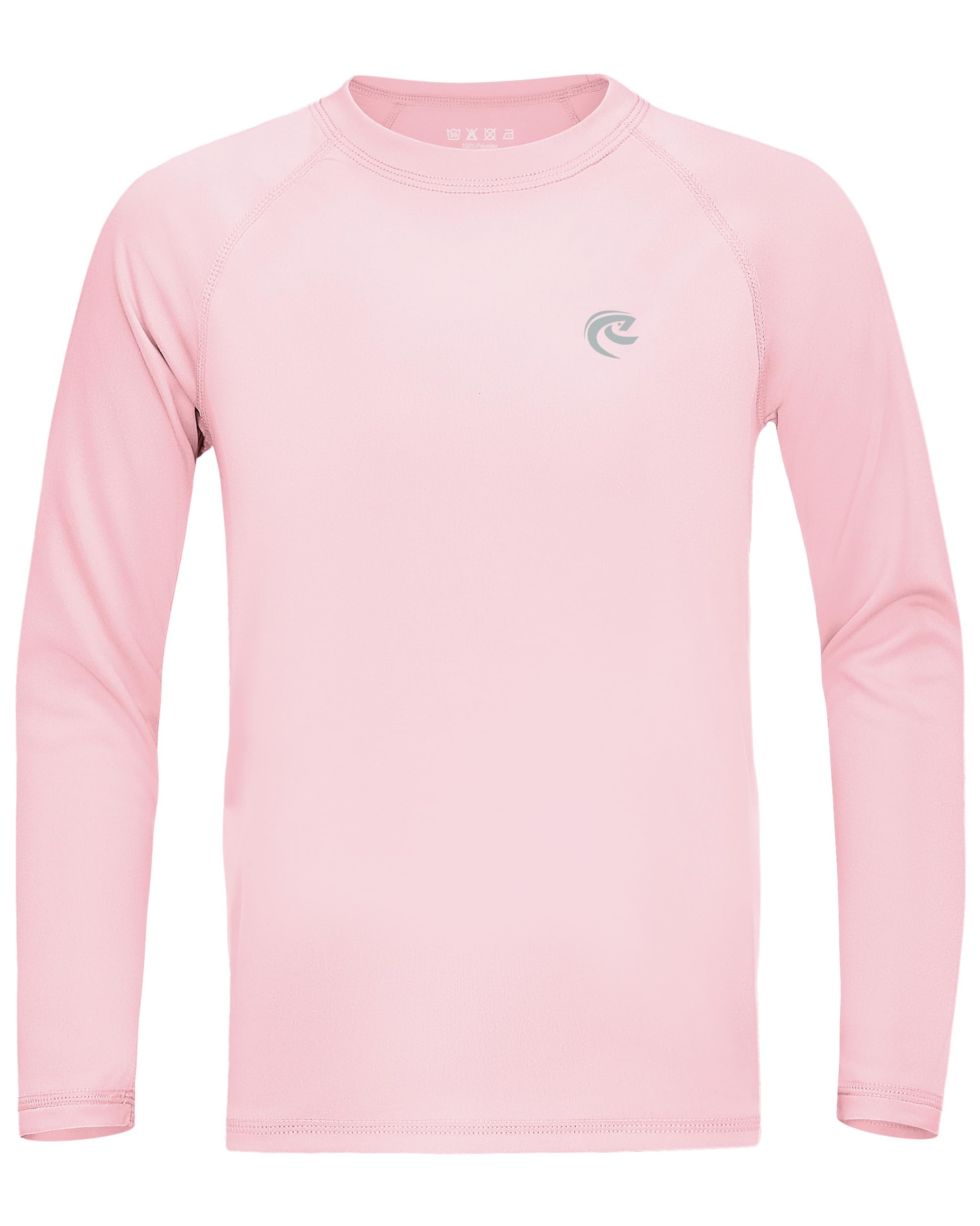 Boys UPF 50+ Swim Shirt Long Sleeve, 1 or 2 Pack UV Sun Protection Rash Guard, Youth Kids SPF Water Shirts for Beach Surf