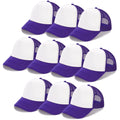 Ultrafun 10 Pack Trucker Hat Mesh Sublimation Blank Hats Adjustable Baseball Caps Hats for Men Women