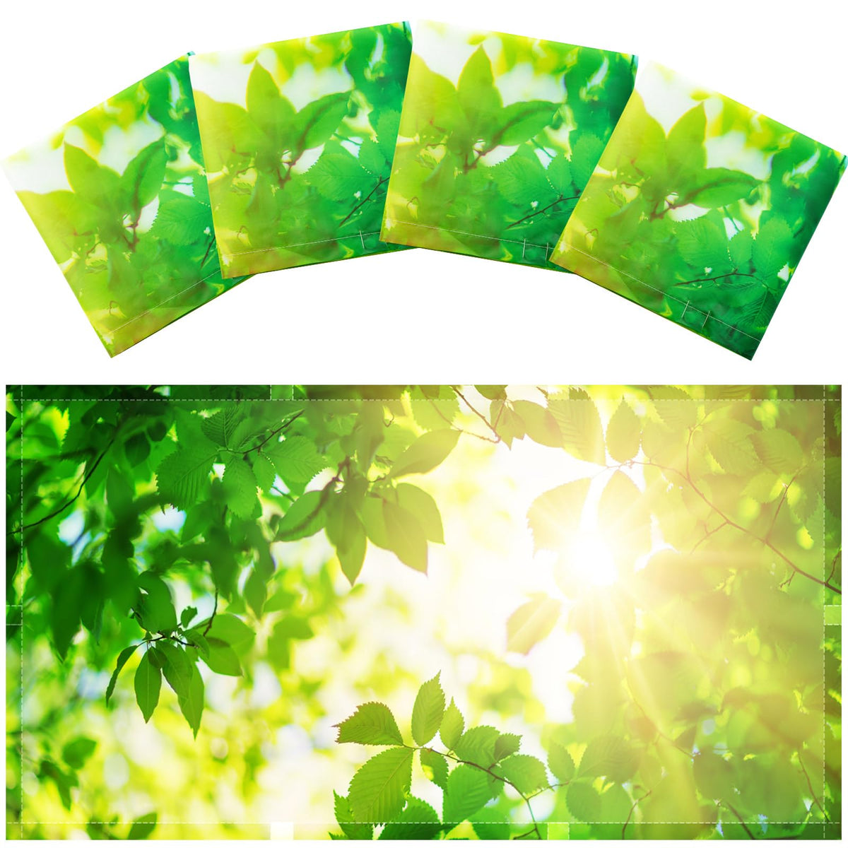 Hortsun 4 Pack Fluorescent Light Covers 4 x 2 Feet Magnetic Light Cover for Drop Ceiling, Fluorescent Ceiling Shade Filters for Office Classroom Home Hospital Decor(Beach)