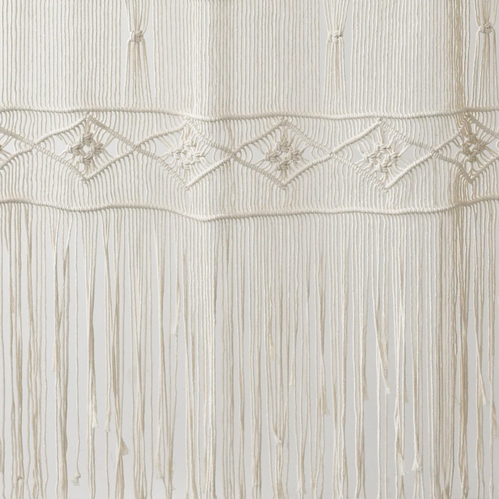 Flber Macrame Curtain Window Macrame Room Divider Doorway Curtain Boho Macrame Wall Hanging Living Room Bedroom Decor 42" W x 75" H