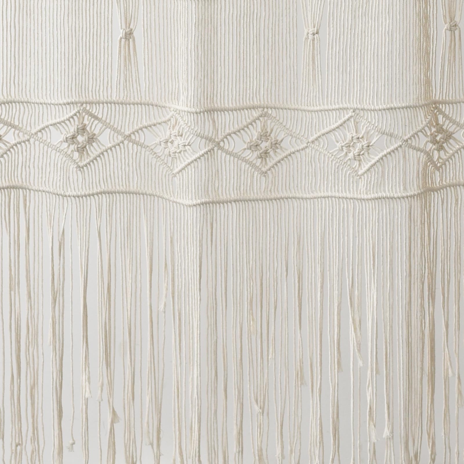Flber Macrame Curtain Window Macrame Room Divider Doorway Curtain Boho Macrame Wall Hanging Living Room Bedroom Decor 42" W x 75" H