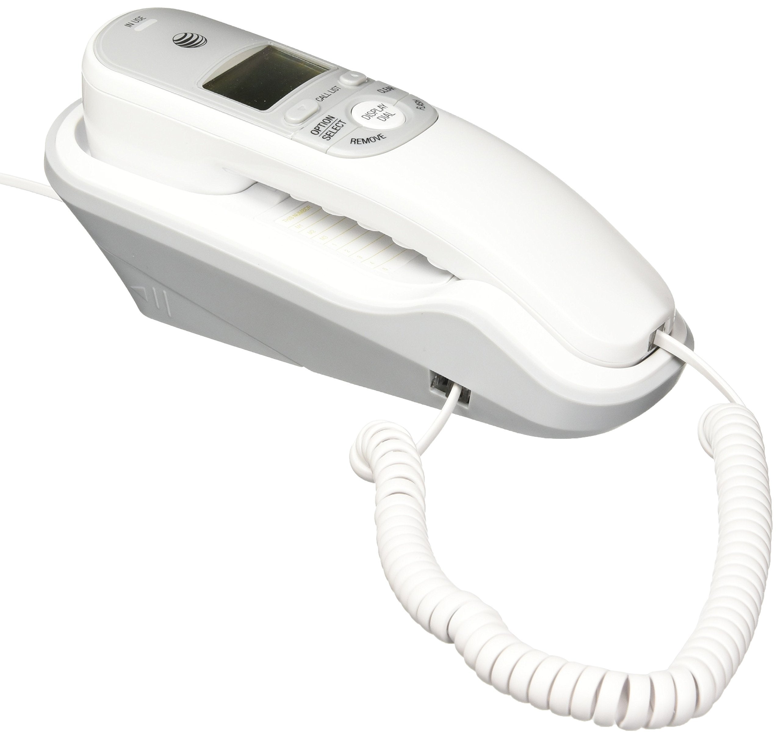 AT&T TR1909B Trimline Corded Phone with Caller ID, Black