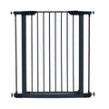 Midwest 29" Walk-Thru Dog Gate, Wooden Door | Steel Frame, Pressure Mounted, Expands 29.5"-38" Wide, Auto-Close Door, Latch Closure, Includes Two 3" Extensions