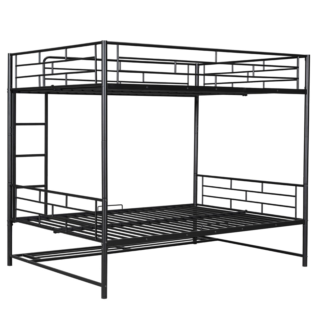 DNYN Twin Size Loft Bed with Desk & Storage Drawers& Table Set for Kids Bedroom,Covertible Twin-Over-Twin Bunkbeds Design,Easy Assemble & Space Saving & No Box Spring Needed,for Small Space, Black