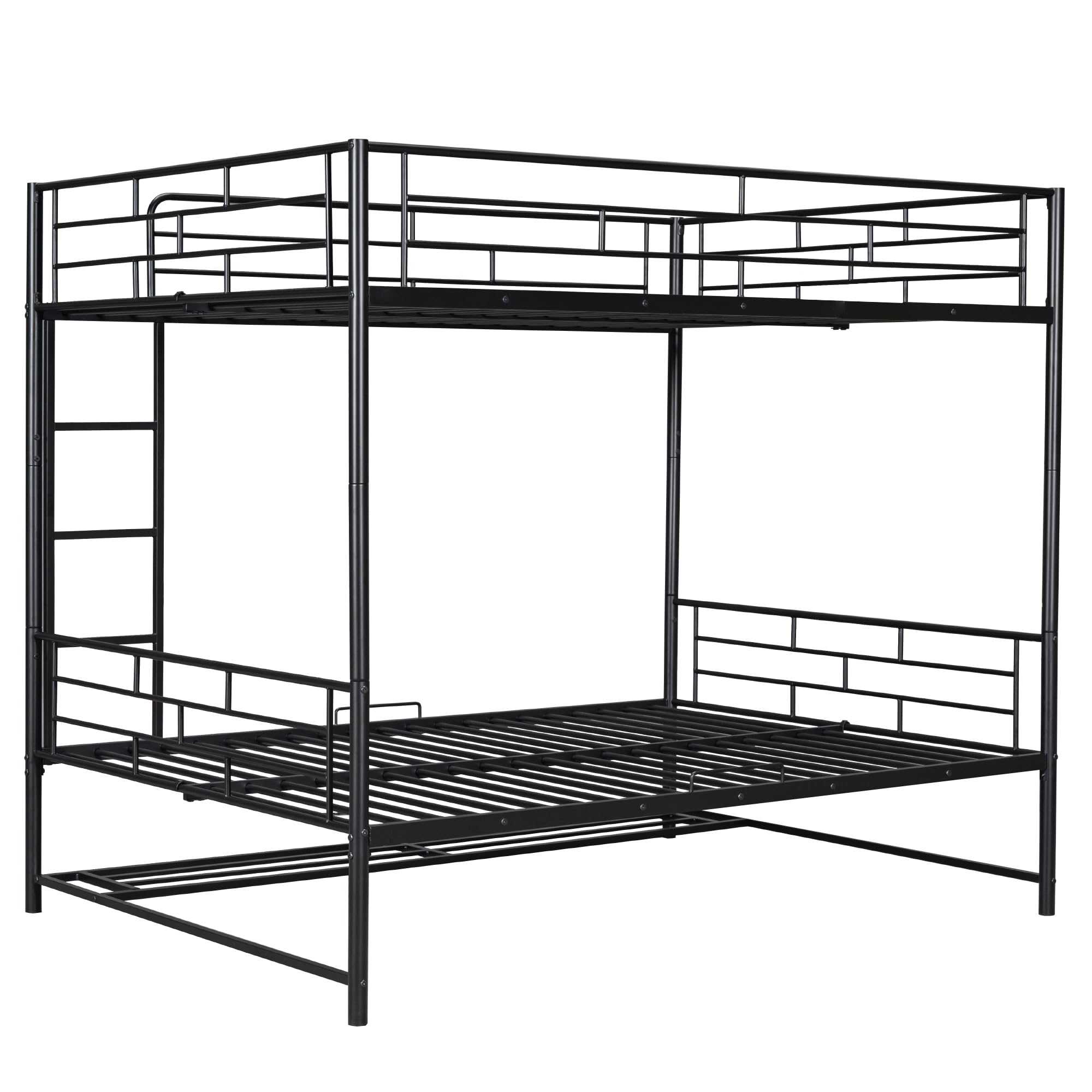 DNYN Twin Size Loft Bed with Desk & Storage Drawers& Table Set for Kids Bedroom,Covertible Twin-Over-Twin Bunkbeds Design,Easy Assemble & Space Saving & No Box Spring Needed,for Small Space, Black