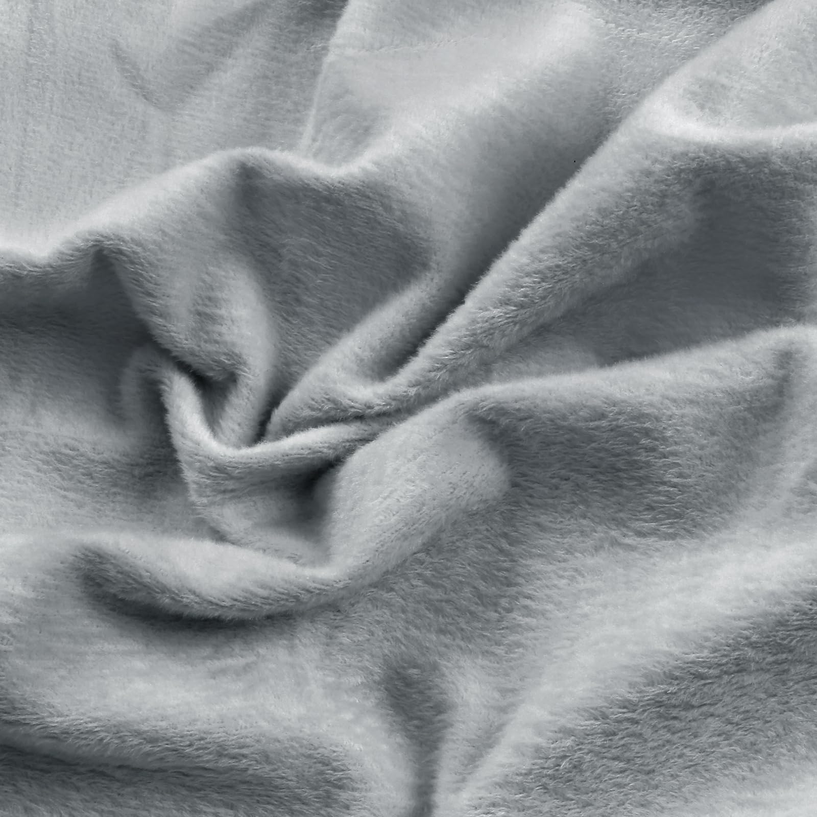 Entisn Minky Fabric by The Yard, 1 Yard x 60 Inch Wide Pre-Cut Fleece Fabric Beige Cuddle Minky, Solid Soft Plush for Blanket, Pillow Cover, Scarf, Sewing