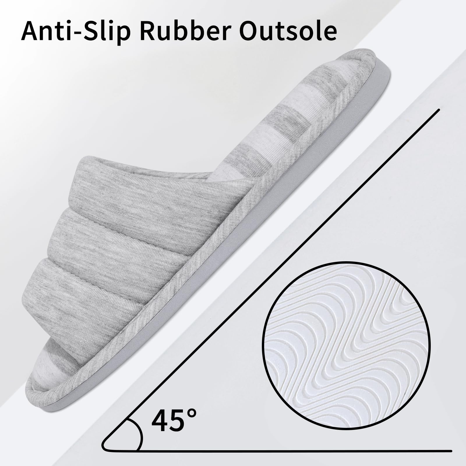 shevalues Open Toe House Slippers for Women Men Soft Cotton Indoor Shoes Memory Foam Slip On bedroom Slippers