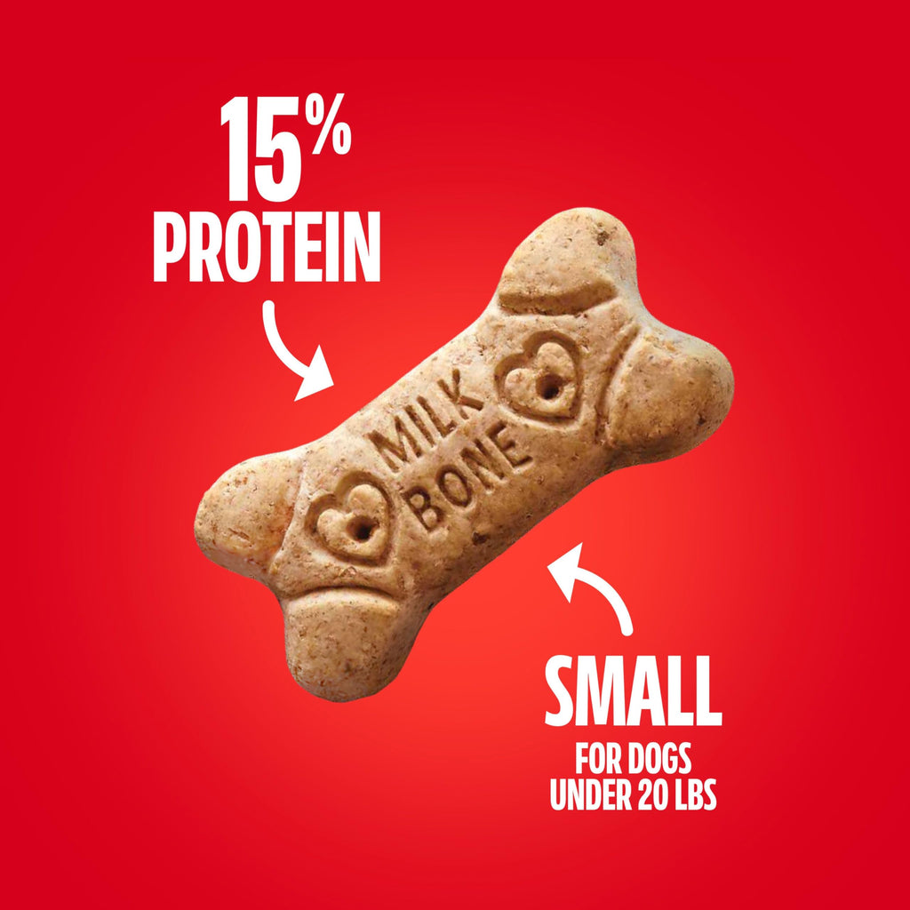 Milk-Bone Crunchy Small Dog Treats, 24 Oz. Boxes, Original Beef Flavor (Pack of 12)