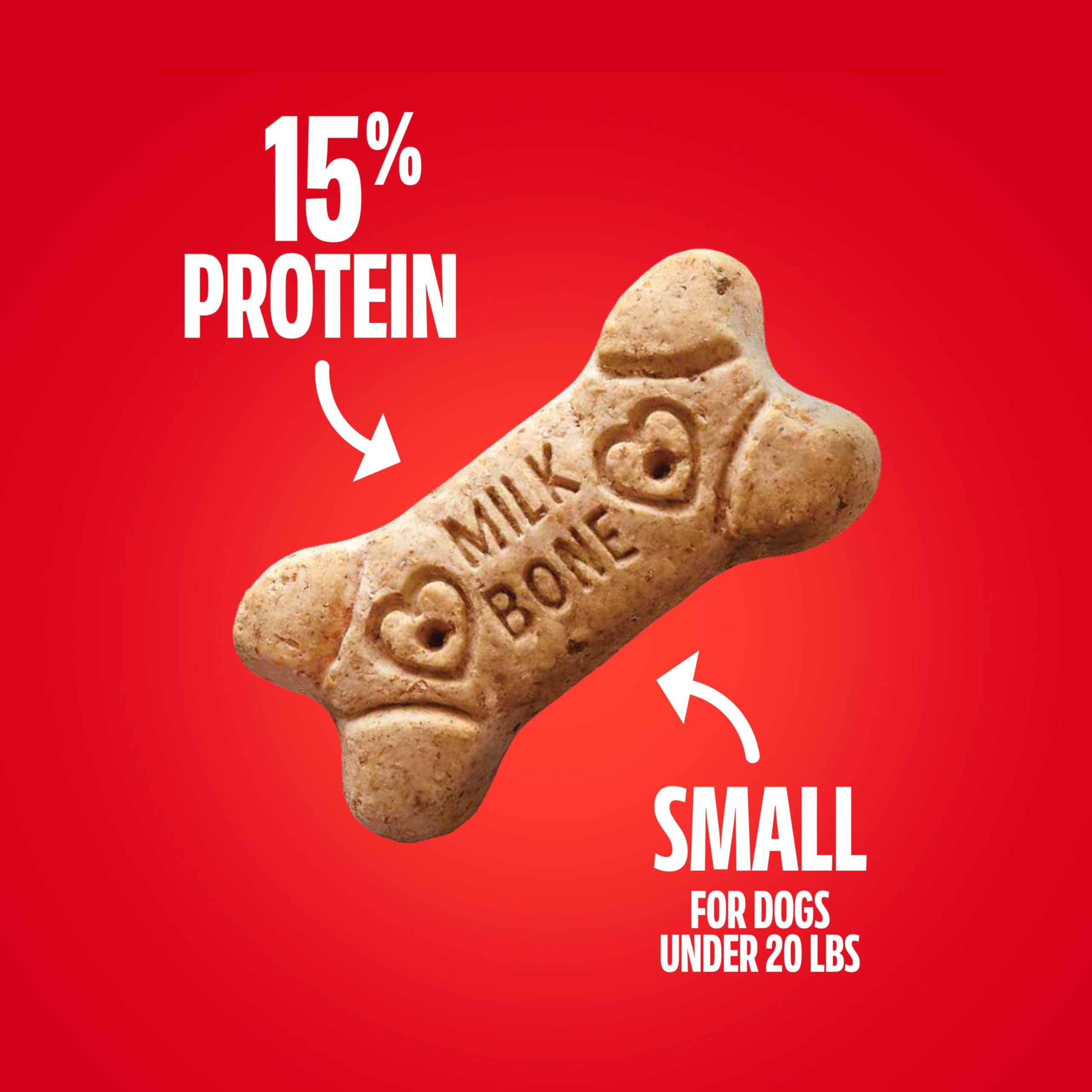 Milk-Bone Crunchy Small Dog Treats, 24 Oz. Boxes, Original Beef Flavor (Pack of 12)