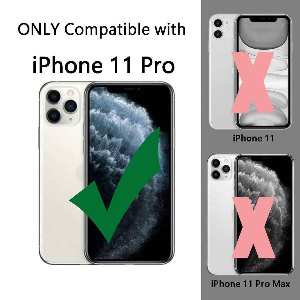 TENOC Phone Case Compatible with iPhone 11, Black Case Anti-Fingerprint Protective Bumper Matte Cover for 6.1 Inch