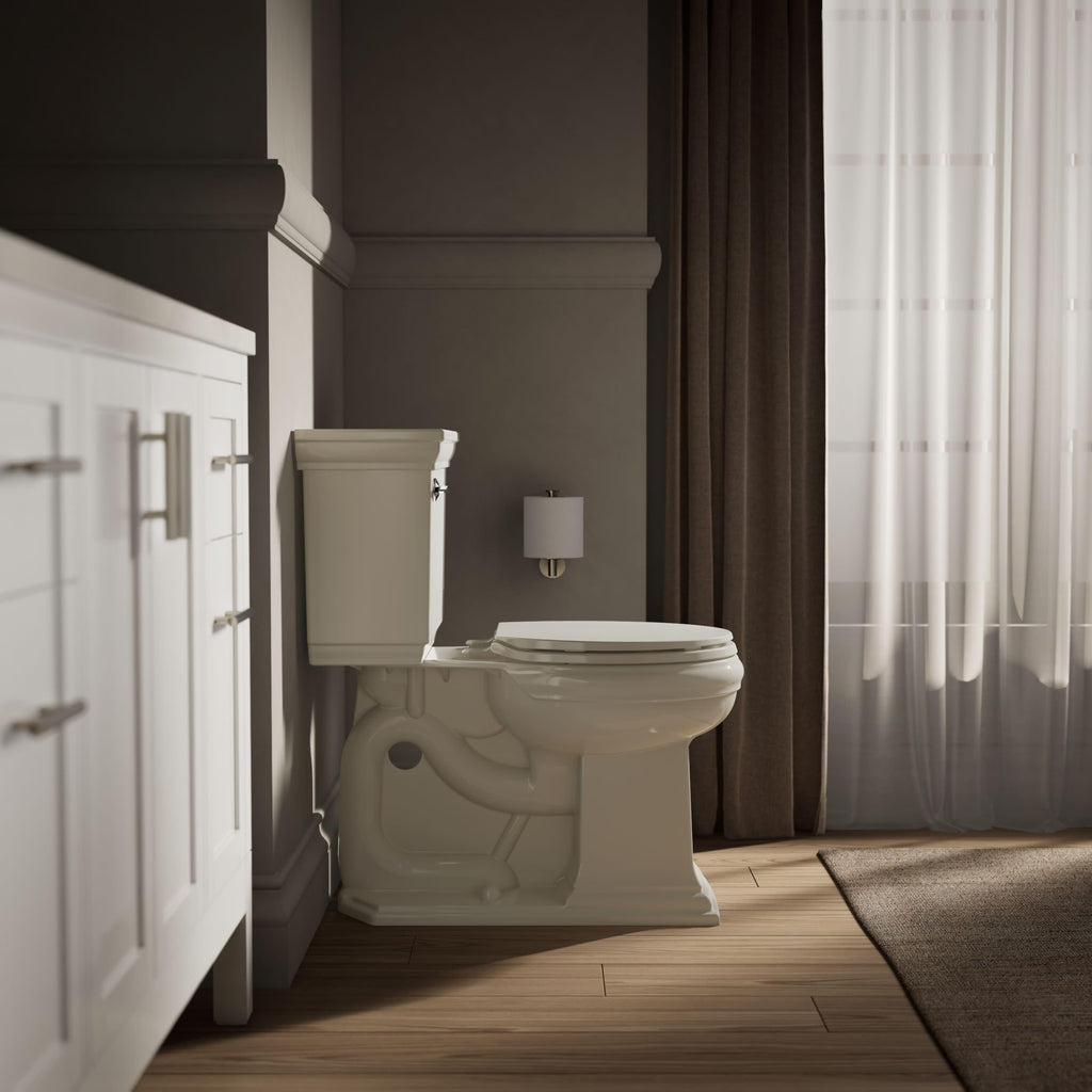 KOHLER K-4775-0 Brevia Round Toilet Seat with Quick-Release Hinges And Quick-Attach Hardware For Easy Clean, White