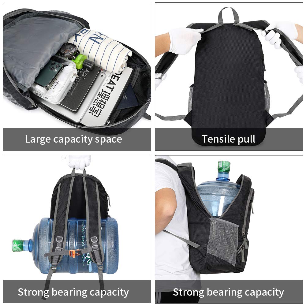 FENGDONG 35L Lightweight Foldable Waterproof Packable Travel Small Hiking Backpack Daypack for men women