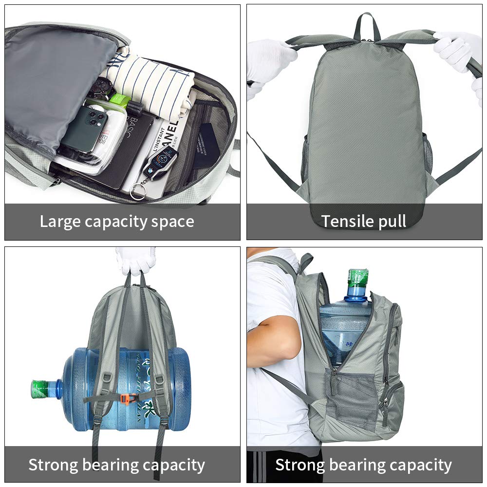 FENGDONG 35L Lightweight Foldable Waterproof Packable Travel Small Hiking Backpack Daypack for men women
