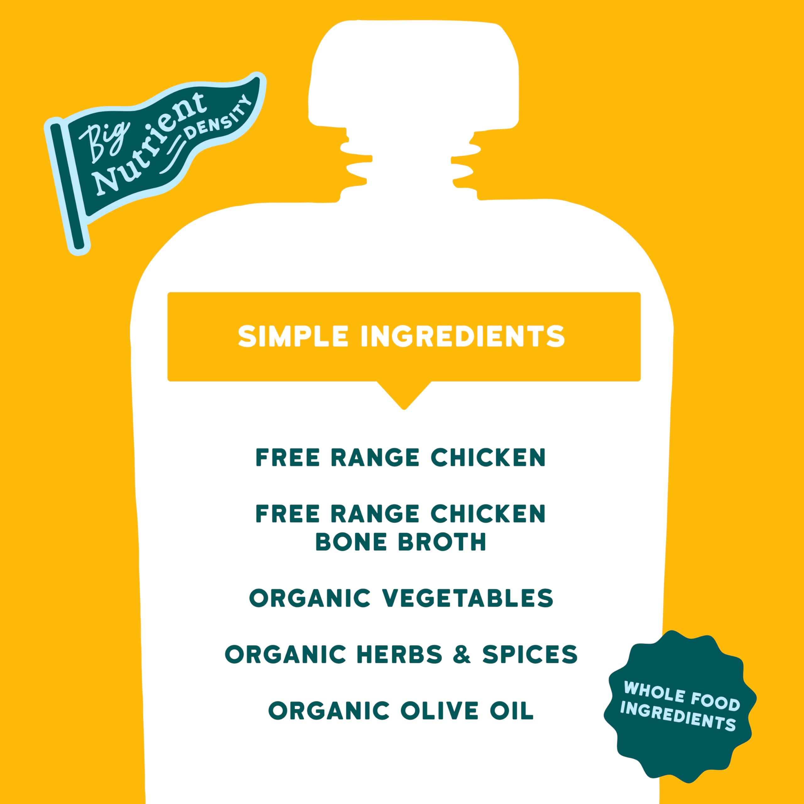 Serenity Kids Bone Broth Puree Made With Organic Veggies | Clean Label Project Purity Award Certified | 3.5 Ounce BPA-Free Pouch | Grass Fed Beef Pot Roast | 1 Count