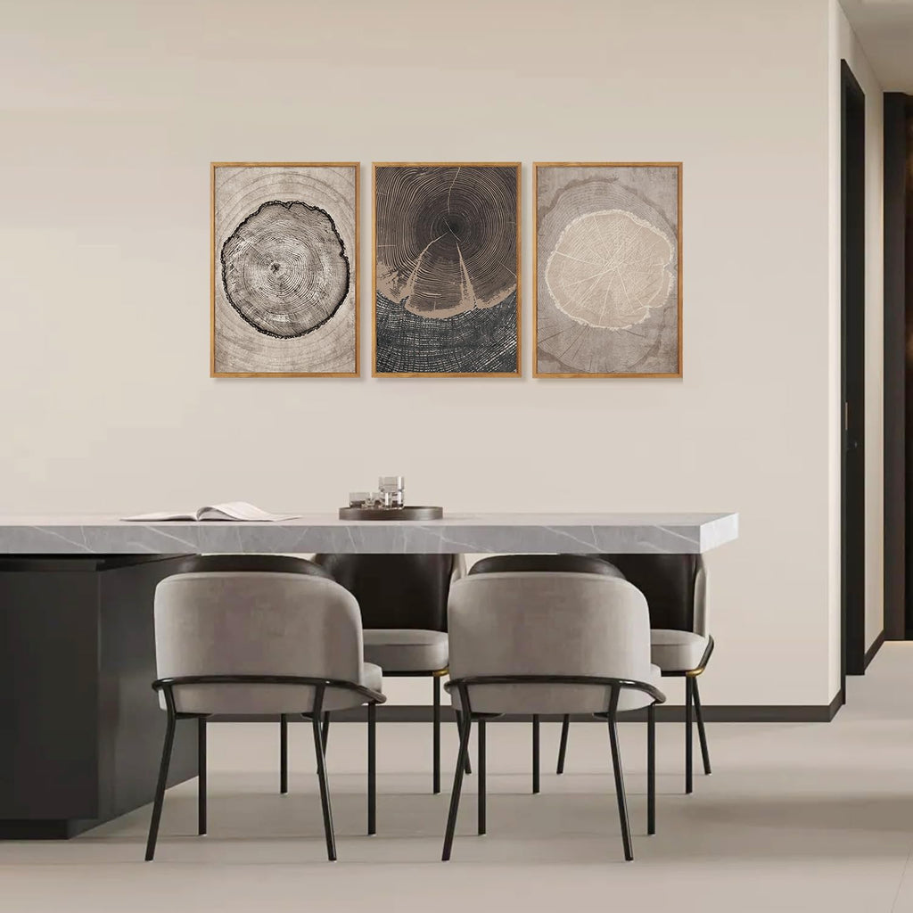 CHDITB Abstract Modern Framed Canvas Wall Art Set, Contemporary Artwork for Home Decor, Neutral Pastel Illustration Wall Painting, Nordic Minimal Zen Art Prints for Living Room Office-16 x24 x3