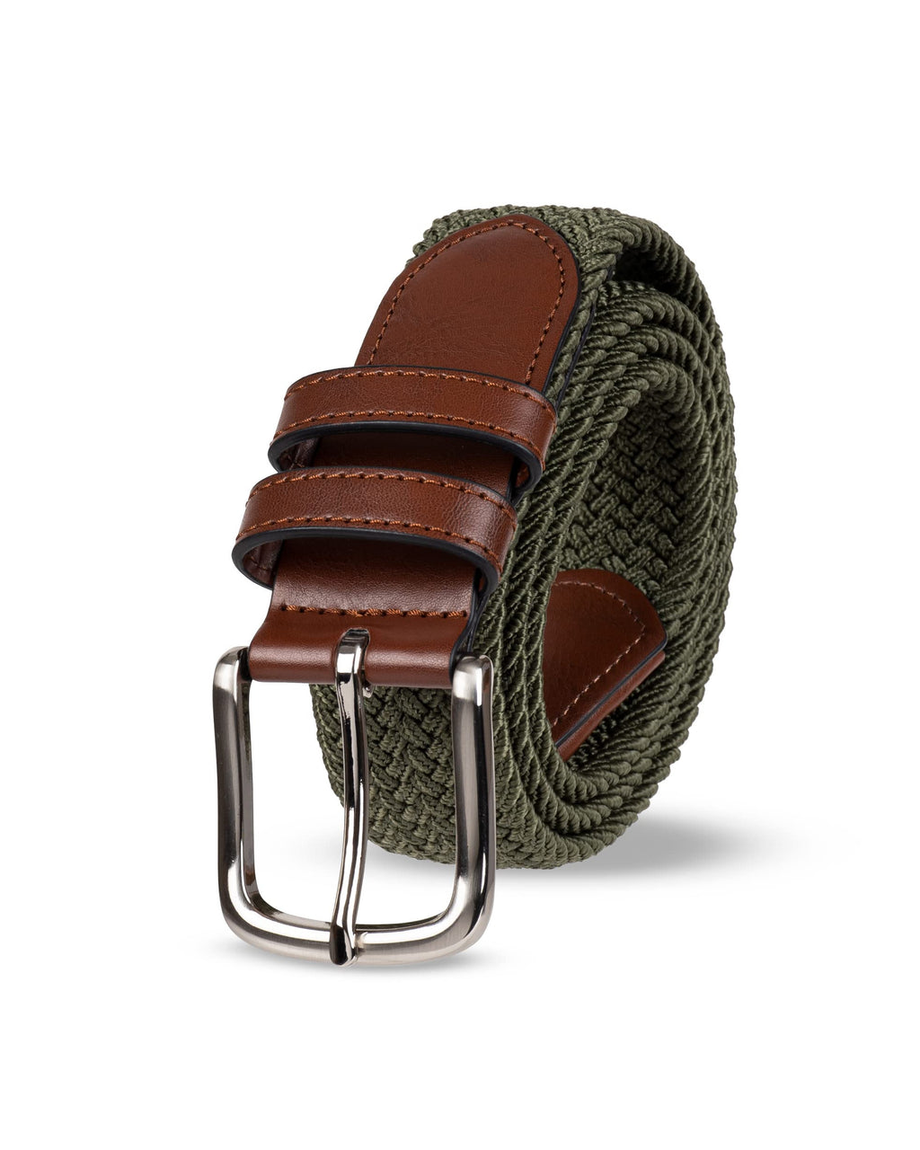 Amazon Essentials Men's Stretch Woven Braid Belt for Jeans