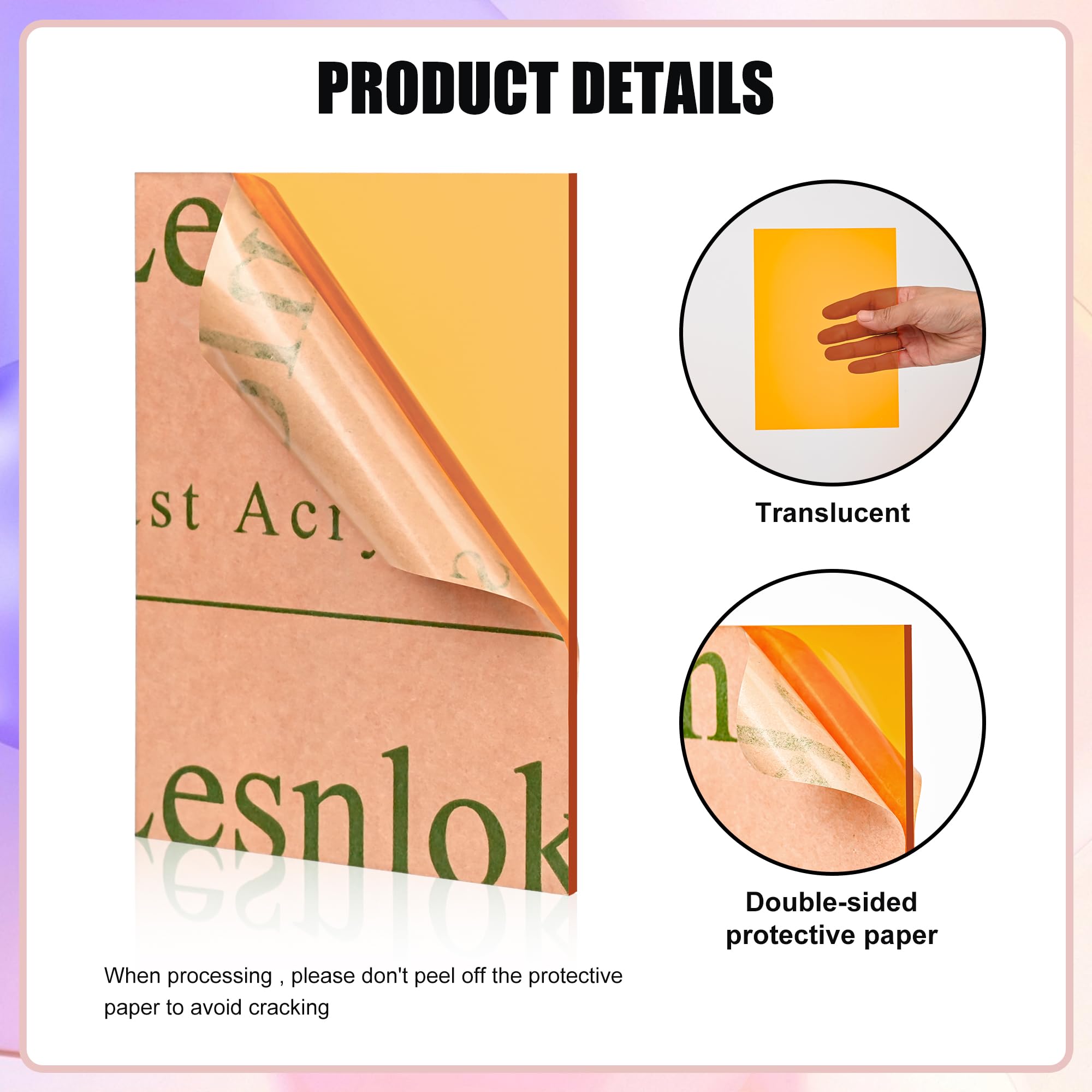 Lesnlok Blue Acrylic Sheets 1/8 inch Thick 3mm 6 Pack 3 x 5 Clear Plexiglass Sheets,for Sign,Craft,Painting,Laser Cutting,DIY Display Projects… (3"x 5", Blue, 6)