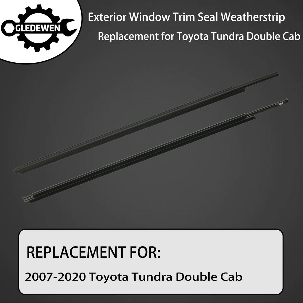 Window Trim Seal, Compatible with 1996-2002 Toyota 4Runner 4-Door, Window Molding Weather Stripping Belt Set, 68161-35010, 68162-35010, 68163-35010, 68164-35010, Door Weatherstrip Rubber Moulding 4PCS