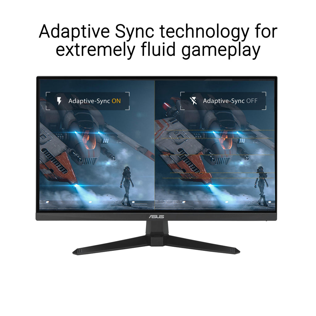 ASUS TUF Gaming 24” (23.8” viewable) 1080P Monitor (VG249QE5A) - FHD, 144Hz Overclock to 146Hz, IPS, Extreme Low Motion Blur Sync, 1ms, Speakers, Variable Overdrive, DisplayWidget Center, 3yr Warranty
