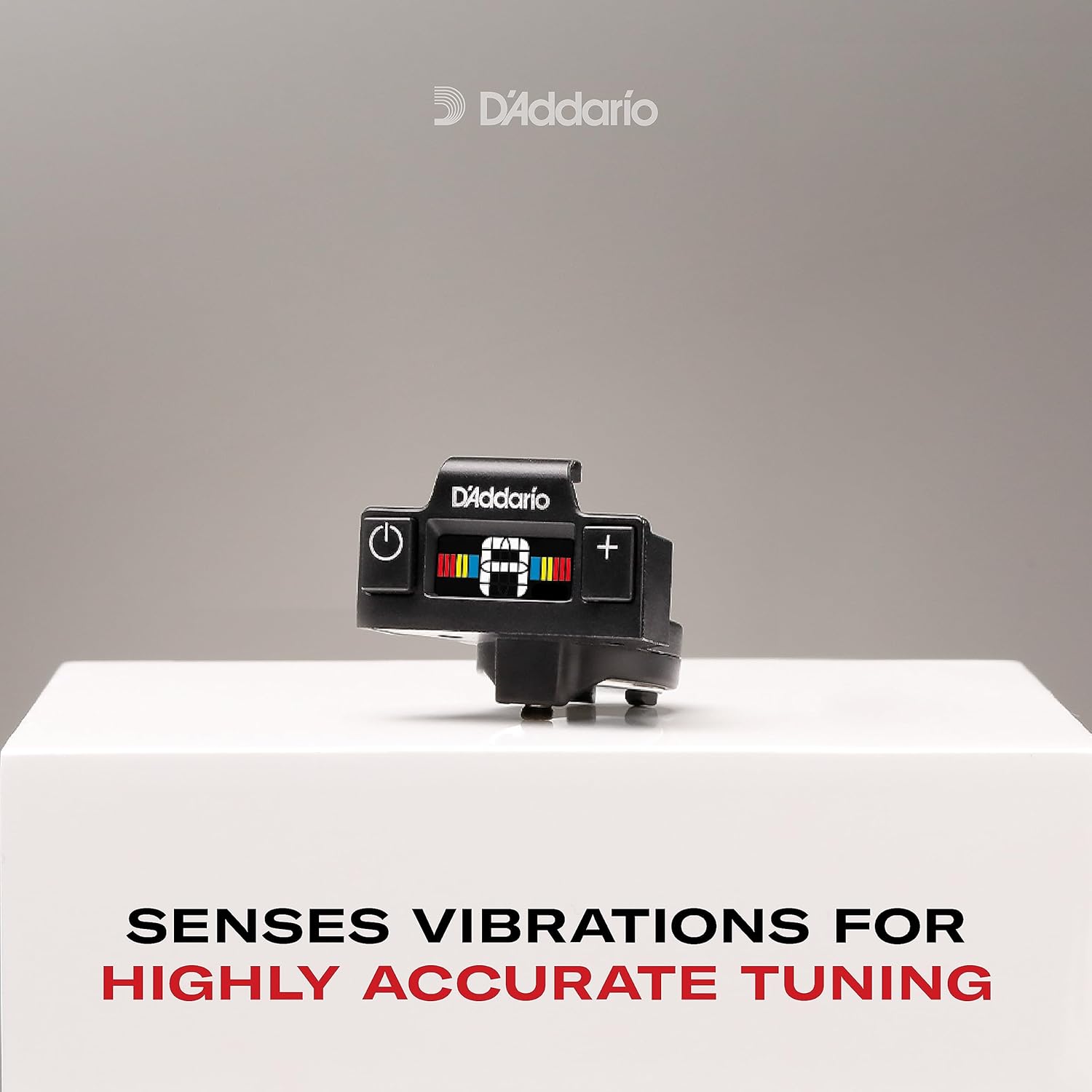D'Addario Guitar Tuner - NS Micro Soundhole Tuner - Fits in Guitar Sound Hole - For Acoustic Guitars, Ukuleles - Non Marring Sound Hole Clip - Quick & Accurate Tuning