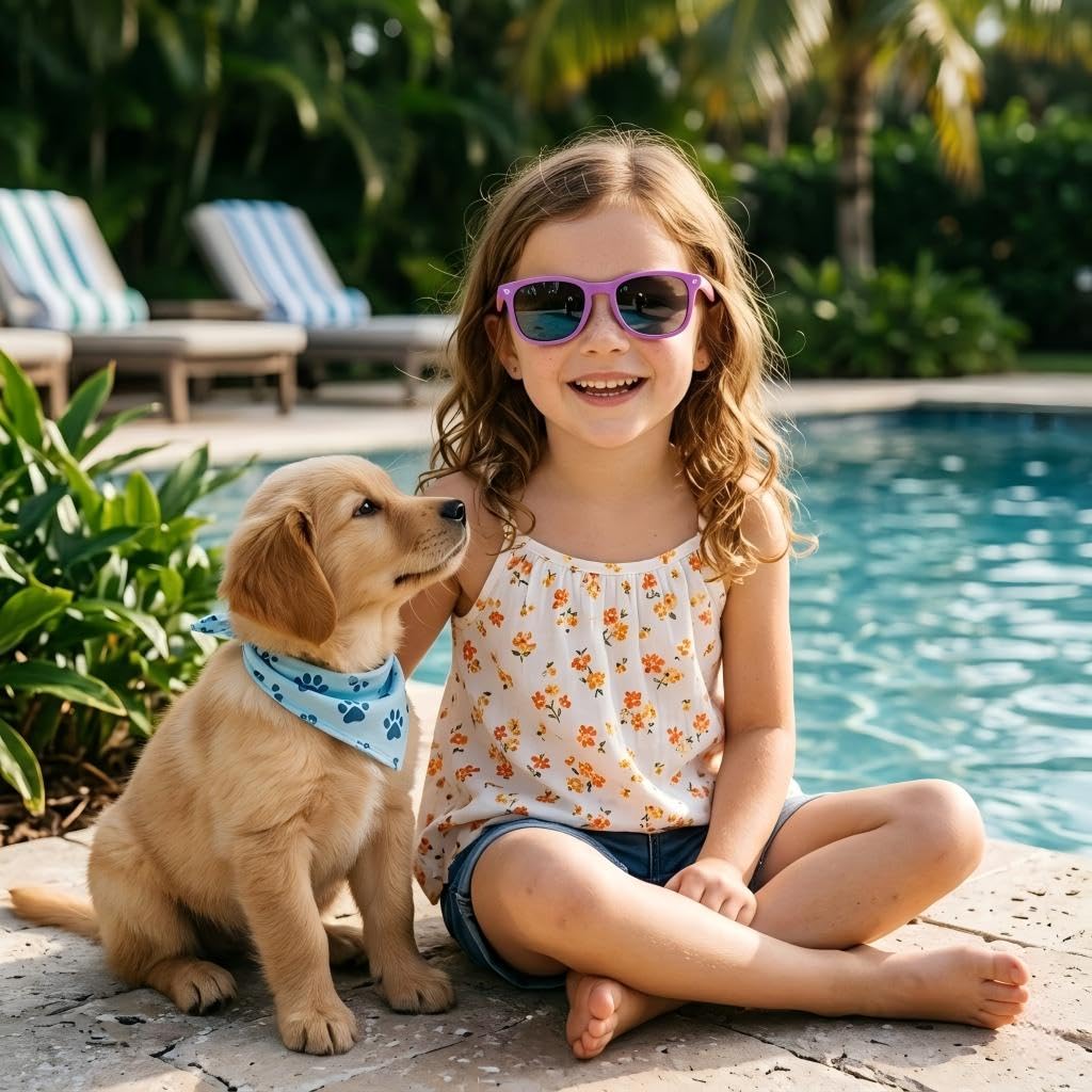 COASION Polarized Kids Sunglasses UV 400 Protection for Girls Boys Classic Retro Style Toddler Shades Age 3-12