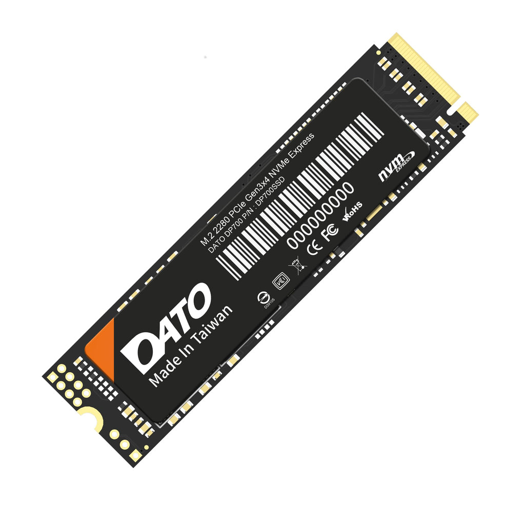 DATO M.2 2230 SSD PCIe 512GB Gen 3x4 NVMe with Aluminium heatsink, Internal Solid State Drive M Key for Business Students Gamers Creator, up to 2500/1700 MB/s - ARS330