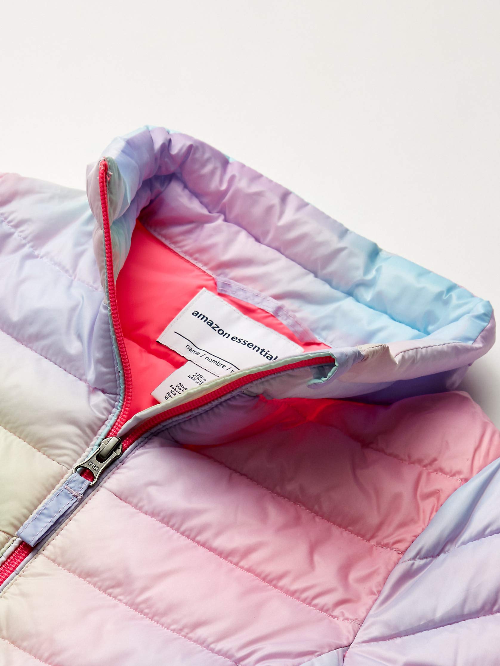 Amazon Essentials girls Light-weight Water-resistant Packable Mock Puffer Jackets