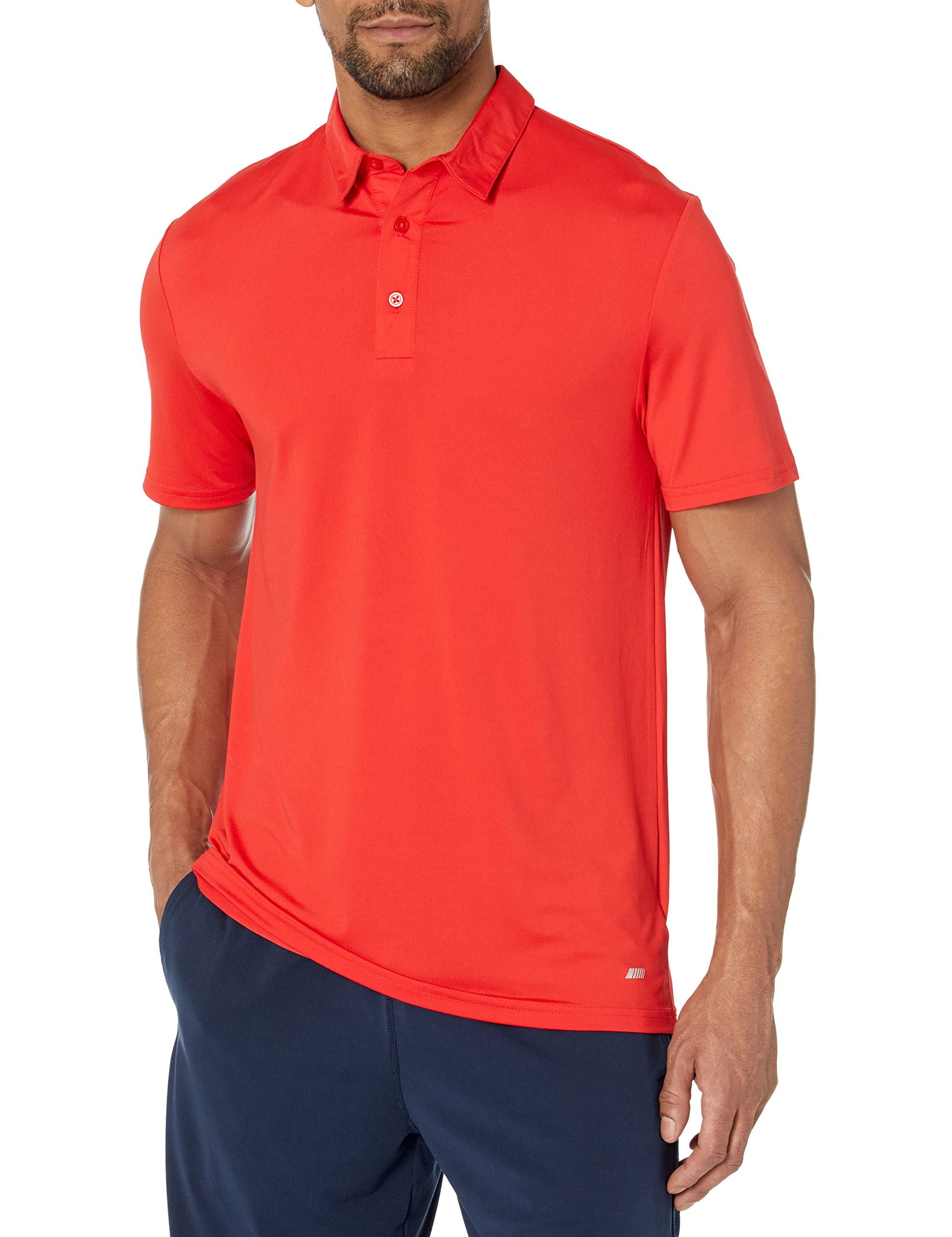 Amazon Essentials Men's Slim-Fit Quick-Dry Moisture Wicking Tech Stretch Short Sleeve Lightweight Golf Polo Shirt