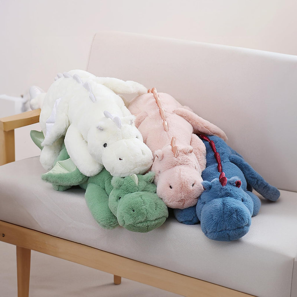 YOUBLEK 27.5 in 2Lb Weighted Stuffed Animals,Cute Plush Dragon,Weighted Stuff Dinosaur Toy for Kids Adult Gift or Decoration