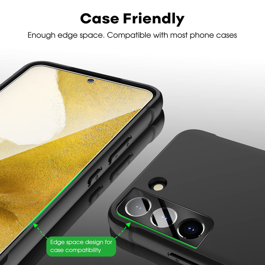 JETech Screen Protector for Samsung Galaxy S20 FE 6.5-Inch with Camera Lens Protector, Tempered Glass Film, Fingerprint ID Compatible, HD Clear, 2-Pack Each