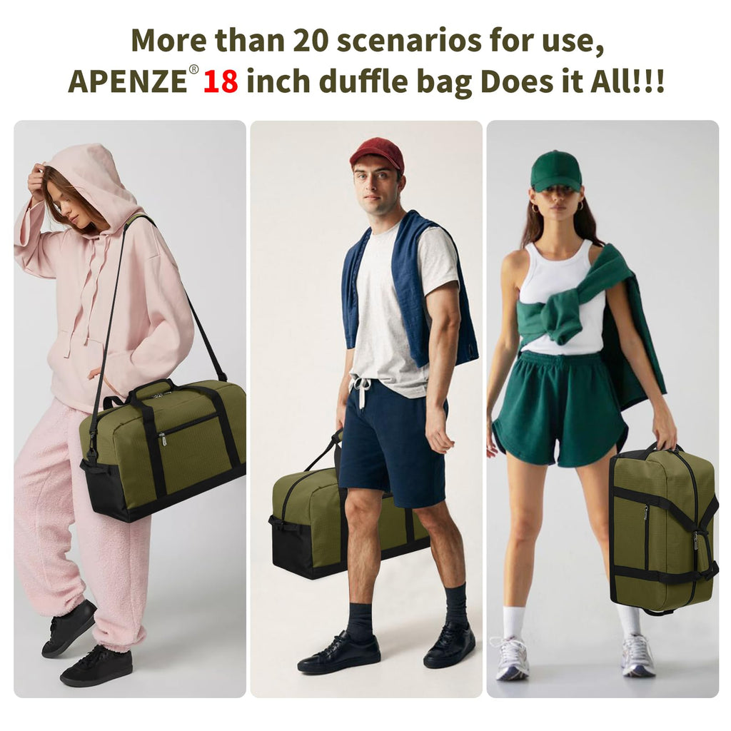 Apenze Small Gym Bag Carry On Bag - 12 in Mini Duffle Bag Lightweight for Overnight Travel(Camouflage)