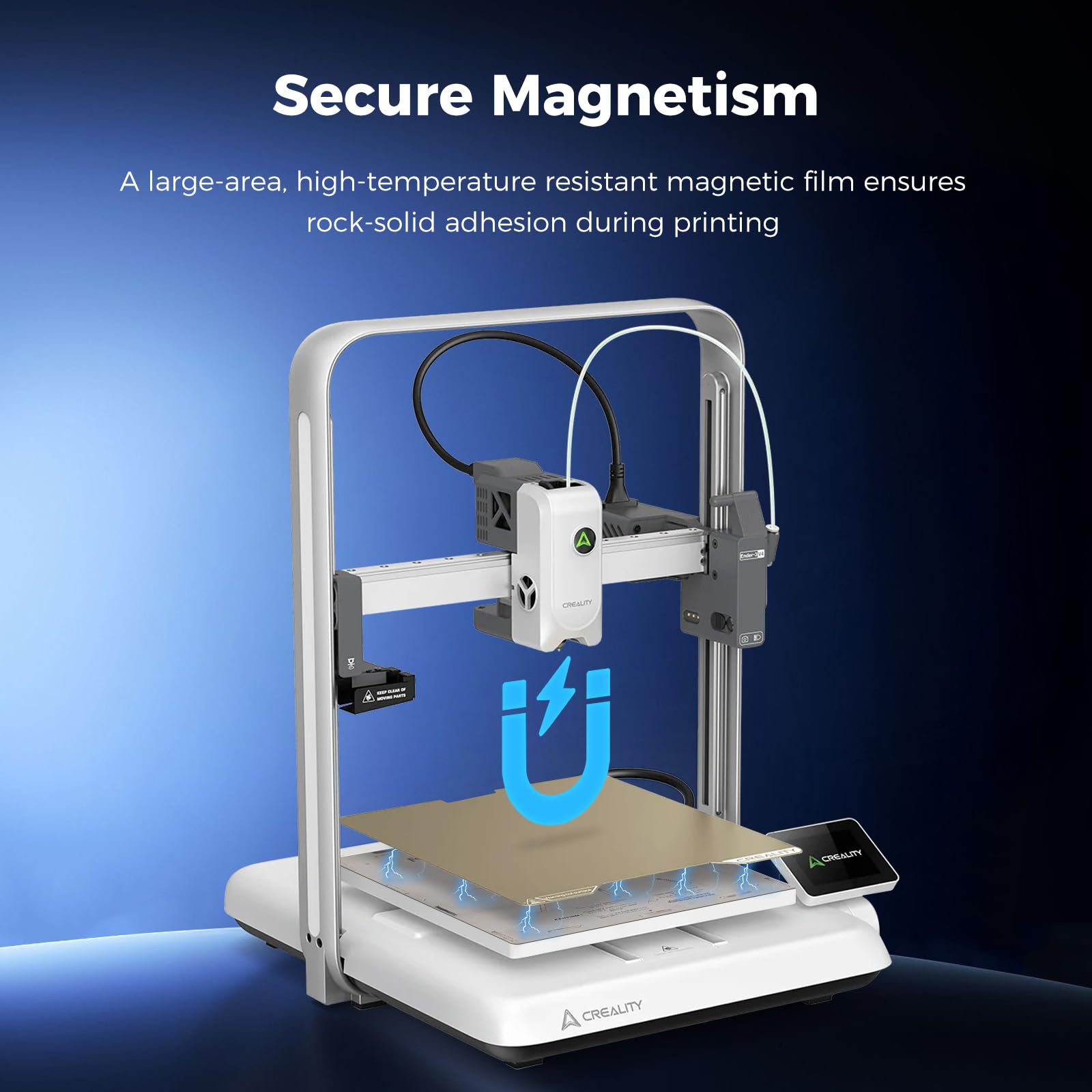 Creality Ender 3 V4 Build Plate, Original PEI Printing Plate Kit 225*250mm, Flexible Spring Steel Magnetic Platform Plate, Easy Print Removal, Heat Resistant For Creality Ender 3 V4 Combo 3D Printer